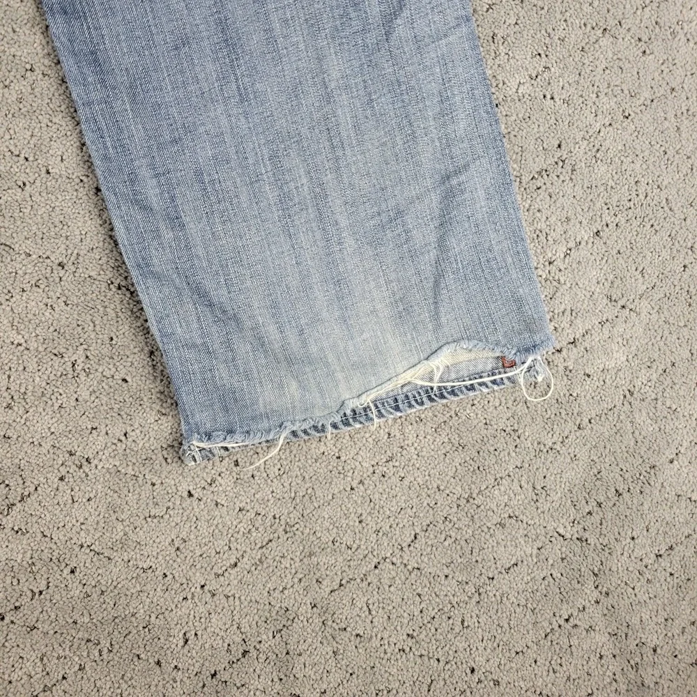 Big Star Jeans Mens 38L Long Blue Voyager Straight Relaxed Loose Faded Whisker